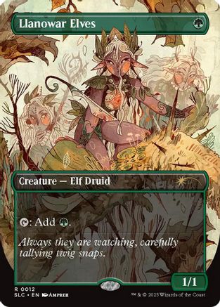 Llanowar Elves (SLC-012) [Secret Lair Countdown Kit] Foil