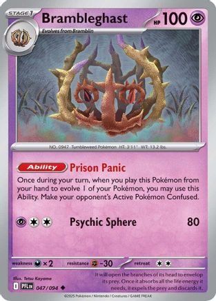 Brambleghast (047/094) [ME02 Phantasmal Flames] Reverse Holofoil - Uncommon