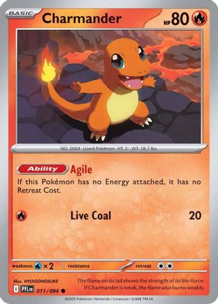 Charmander (011/094) [ME02 Phantasmal Flames] - Common