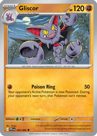 Gliscor (050/094) [ME02 Phantasmal Flames] Reverse Holofoil - Uncommon