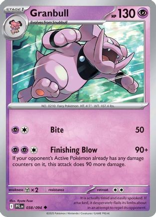 Granbull (038/094) [ME02 Phantasmal Flames] Reverse Holofoil - Uncommon