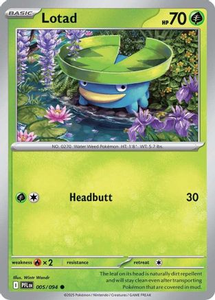 Lotad (005/094) [ME02 Phantasmal Flames] Reverse Holofoil - Common