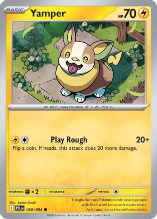 Yamper (030/094) [ME02 Phantasmal Flames] Reverse Holofoil - Common