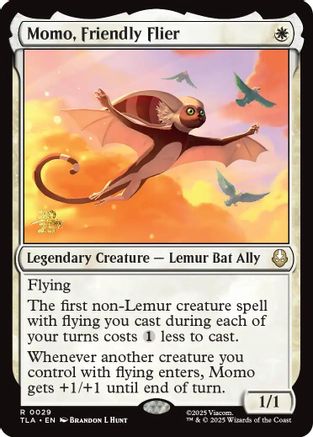 Momo, Friendly Flier (PRE-029) [Prerelease Cards] Foil