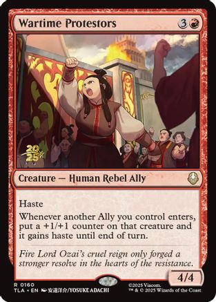 Wartime Protestors (PRE-160) [Prerelease Cards] Foil