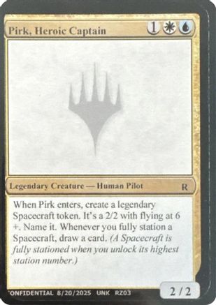 Pirk, Heroic Captain [Un-Known Event Playtest Cards]