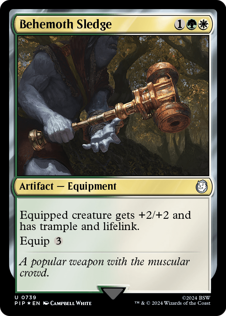 Behemoth Sledge (Surge Foil) (PIP-739) [Fallout] Foil