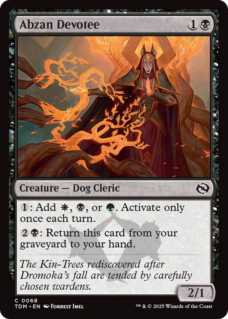 Abzan Devotee (TDM-068) [Tarkir: Dragonstorm] Foil