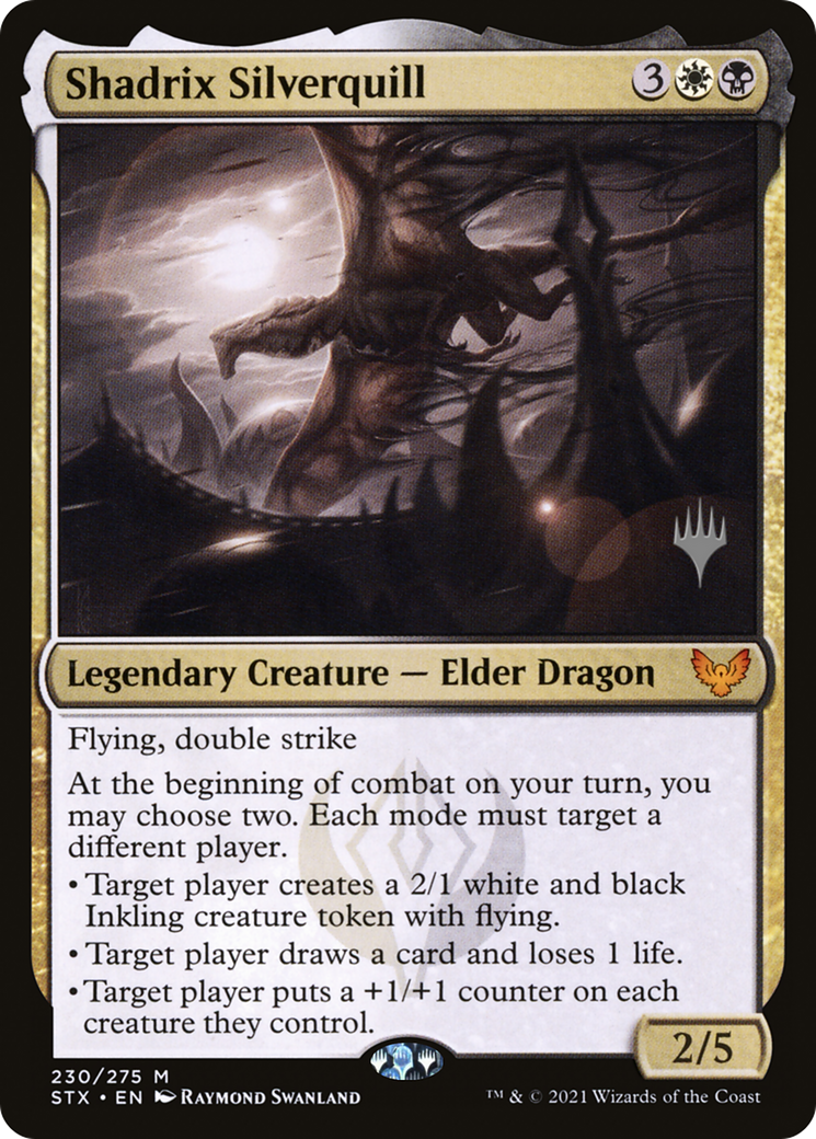 Shadrix Silverquill (PPSTX-230) [Promo Pack: Strixhaven: School of Mages Promos]