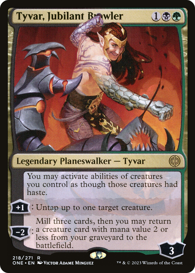 Tyvar, Jubilant Brawler (ONE-218) [Phyrexia: All Will Be One] Foil