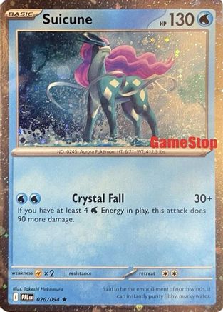 Suicune (Cosmos Holo) (Gamestop Exclusive) (026/094) [Miscellaneous Cards & Products] Holofoil - Promo