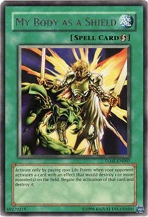 My Body as a Shield (Rare) (TU02-EN007) - Turbo Pack: Booster Two Unlimited