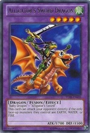 Alligator's Sword Dragon (Rare) (TU08-EN008) - Turbo Pack: Booster Eight Unlimited
