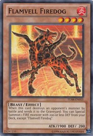 Flamvell Firedog (Common) (TU08-EN015) - Turbo Pack: Booster Eight Unlimited
