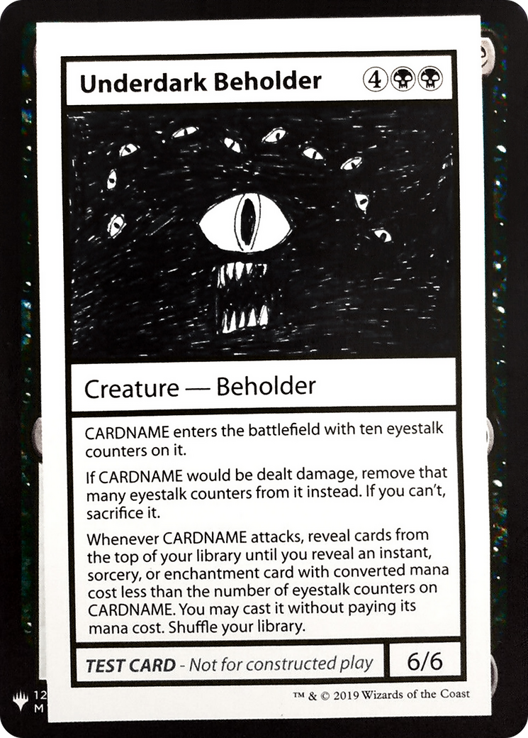 Underdark Beholder [Mystery Booster Playtest Cards 2019]