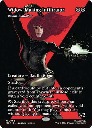 Widow-Making Infiltrator - Dauthi Voidwalker (Borderless) (MAR-063) [Marvel Universe Eternal-Legal] Foil