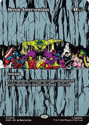 Heroic Intervention (MAR-078) (Borderless) [Marvel Universe Eternal-Legal] Foil