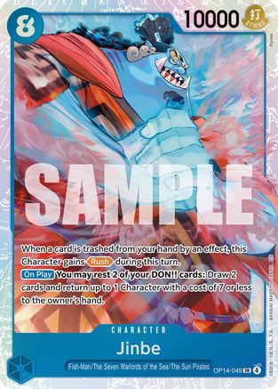 Jinbe - OP14-049 (OP14-049) - The Azure Sea's Seven Foil