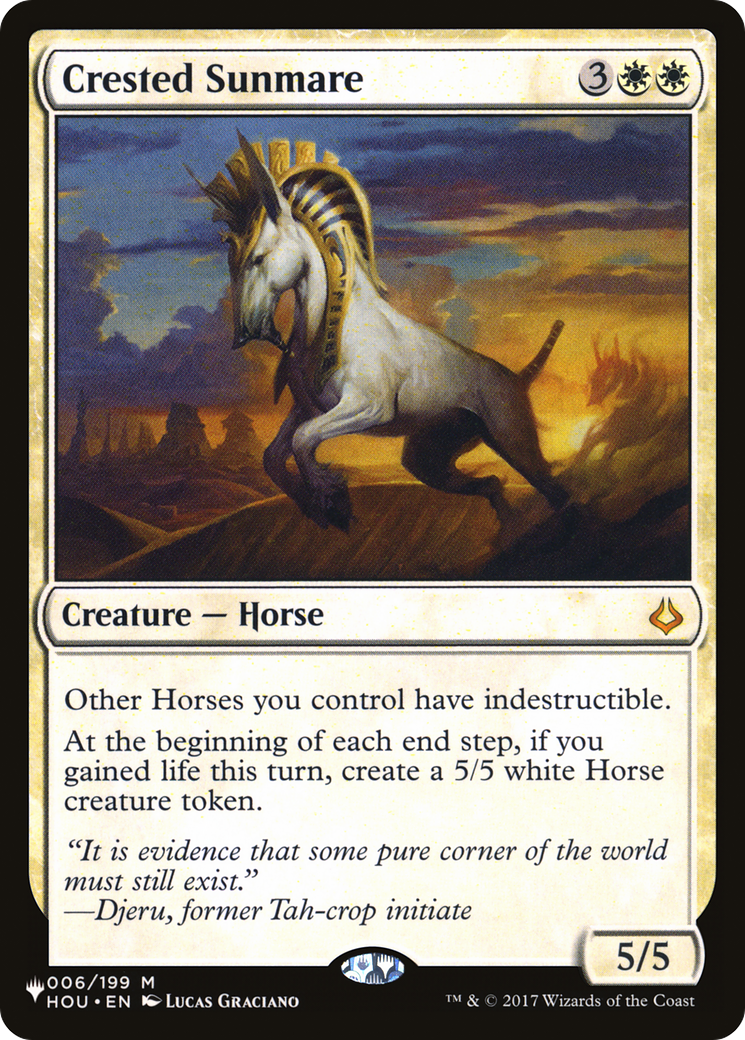 Crested Sunmare (LIST-006/199) [The List]