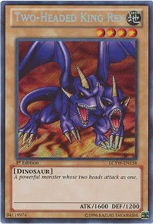 Two-Headed King Rex (Secret Rare) (LCYW-EN158) - Legendary Collection 3: Yugi's World Unlimited