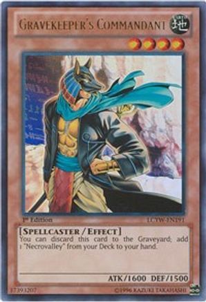 Gravekeeper's Commandant (Ultra Rare) (LCYW-EN191) - Legendary Collection 3: Yugi's World 1st Edition