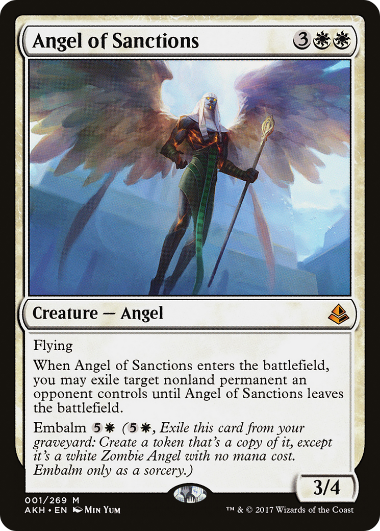 Angel of Sanctions (AKH-001) [Amonkhet] Foil