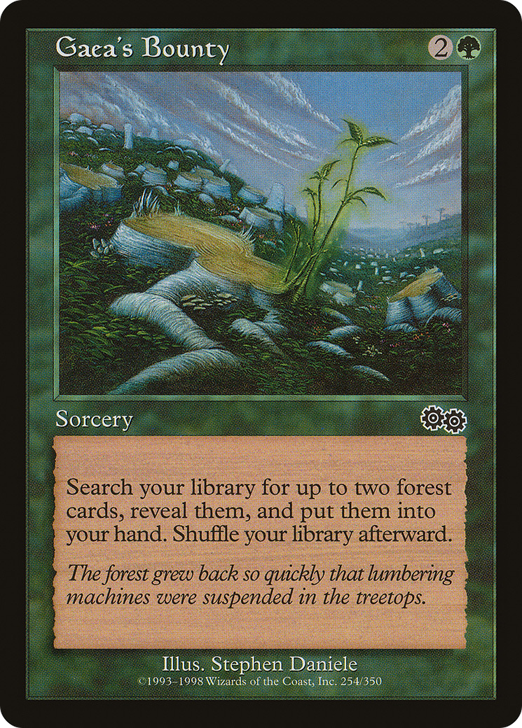 Gaea's Bounty (USG-254) [Urza's Saga]