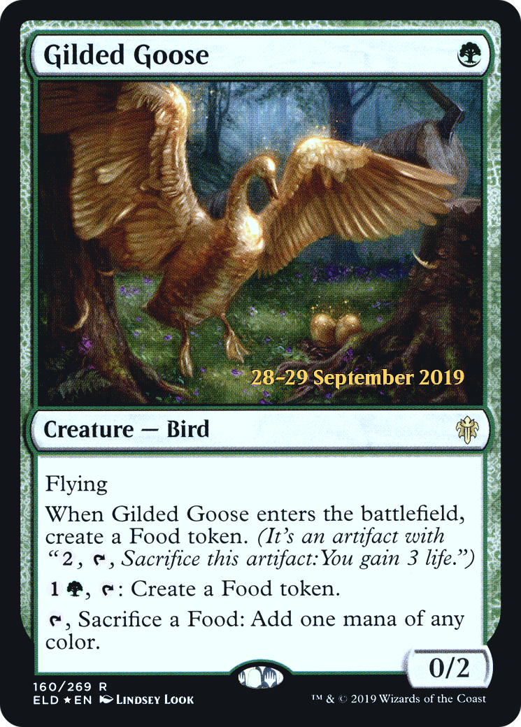 Gilded Goose (PRE-160) [Throne of Eldraine Promos] Foil