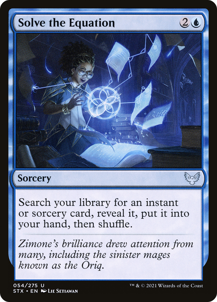 Solve the Equation (STX-054) [Strixhaven: School of Mages] Foil