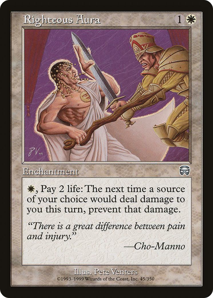 Righteous Aura (MMQ-045) [Mercadian Masques] Foil