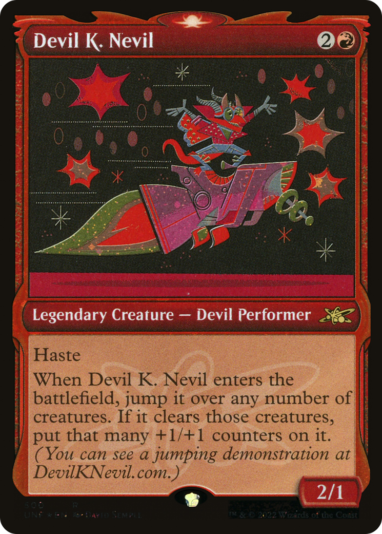 Devil K. Nevil (Showcase) (Galaxy Foil) (UNF-500) [Unfinity] Foil