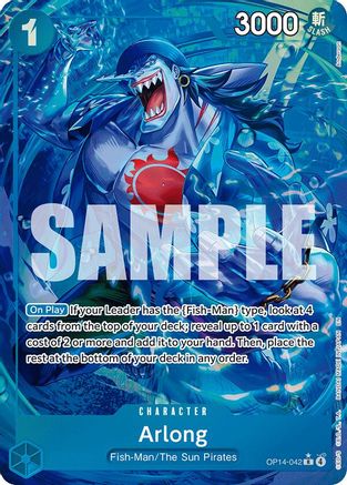 Arlong (Alternate Art) (OP14-042) - The Azure Sea's Seven Foil