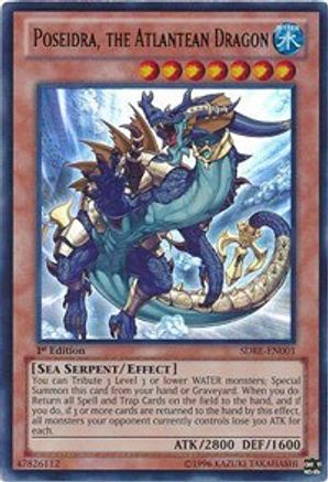 Poseidra, the Atlantean Dragon (Ultra Rare) (SDRE-EN001) - Structure Deck: Realm of the Sea Emperor 1st Edition