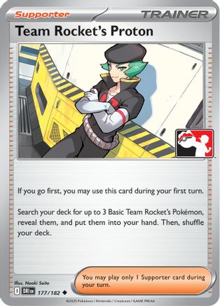 Team Rocket's Proton (177/182) [Prize Pack Series Cards] - Uncommon