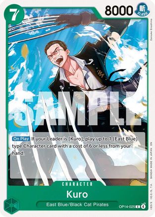 Kuro (OP14-025) - The Azure Sea's Seven