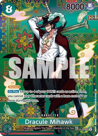 Dracule Mihawk - OP12-030 (SP) (OP12-030) - The Azure Sea's Seven Foil