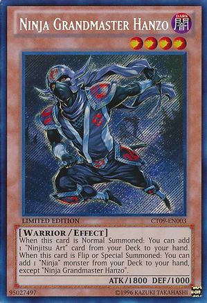 Ninja Grandmaster Hanzo (Secret Rare) (CT09-EN003) - 2012 Collectors Tin Limited