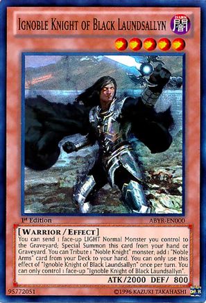 Ignoble Knight of Black Laundsallyn (Super Rare) (ABYR-EN000) - Abyss Rising Unlimited