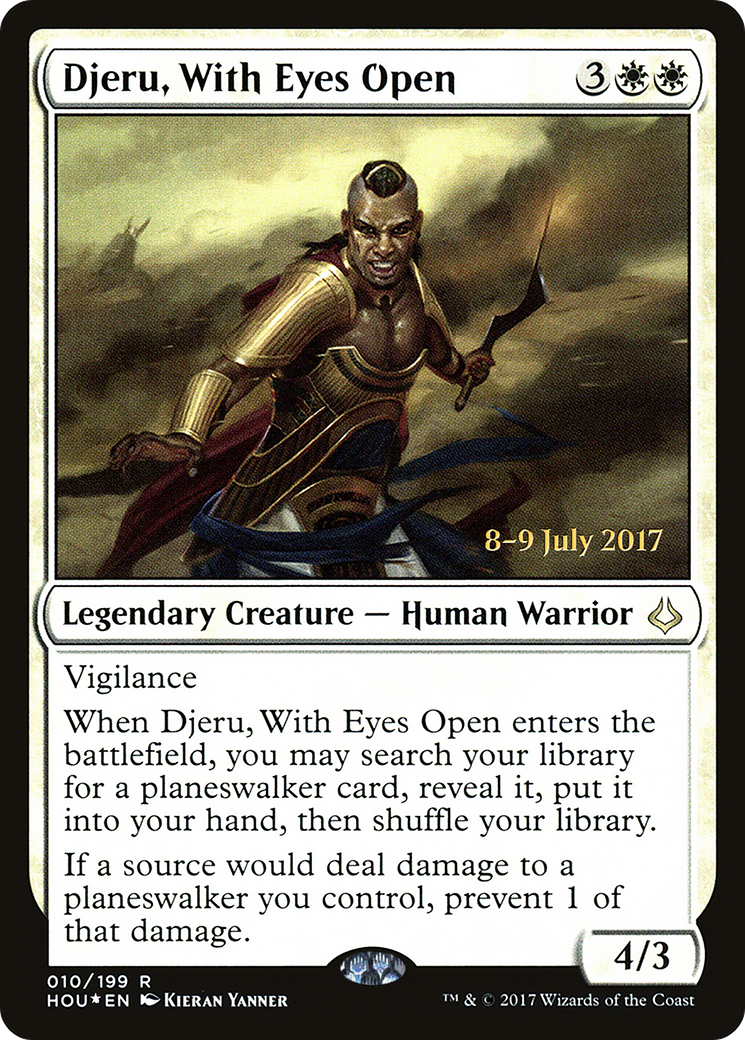 Djeru, With Eyes Open (PRE-010) [Hour of Devastation Promos] Foil