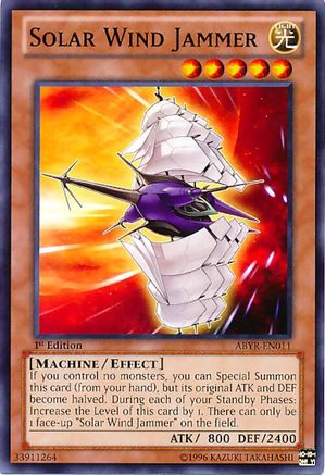 Solar Wind Jammer (Common) (ABYR-EN011) - Abyss Rising Unlimited