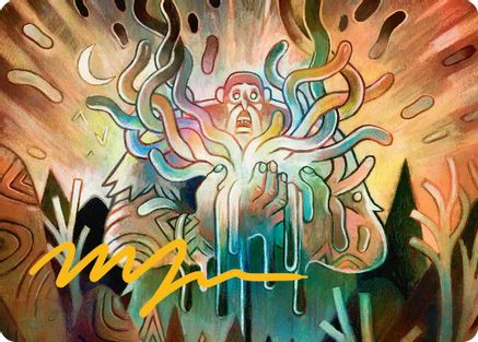 Aurora Awakener Art Card (40/54) (Gold-Stamped Signature) (ASECL-040) [Art Series: Lorwyn Eclipsed]