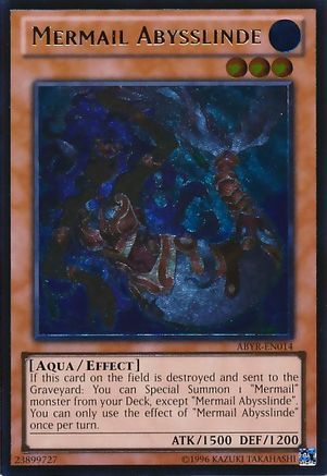Mermail Abysslinde (Ultimate Rare) (ABYR-EN014) - Abyss Rising 1st Edition