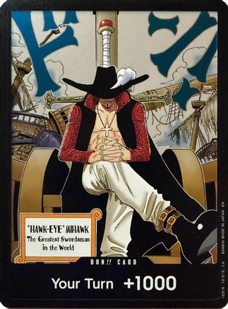 DON!! Card (Dracule Mihawk) - The Azure Sea's Seven Foil