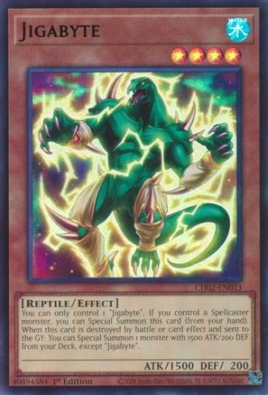 Jigabyte (Ultra Rare) (CH02-EN013) - THE CHRONICLES DECK: Spirit Charmers (All-Foil Edition) 1st Edition