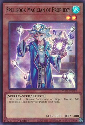 Spellbook Magician of Prophecy (Ultra Rare) (CH02-EN027) - THE CHRONICLES DECK: Spirit Charmers (All-Foil Edition) 1st Edition