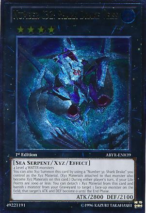Number C32: Shark Drake Veiss (Ultimate Rare) (ABYR-EN039) - Abyss Rising Unlimited