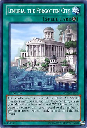 Lemuria, the Forgotten City (Common) (ABYR-EN057) - Abyss Rising Unlimited