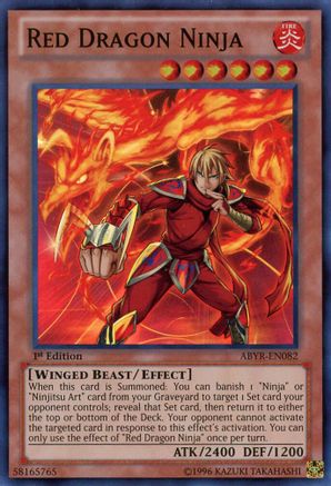 Red Dragon Ninja (Super Rare) (ABYR-EN082) - Abyss Rising 1st Edition