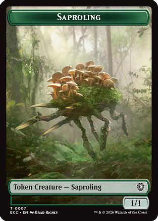 Saproling // Poison Counter Double-Sided Token (ECC-7 // 13) [Commander: Lorwyn Eclipsed]