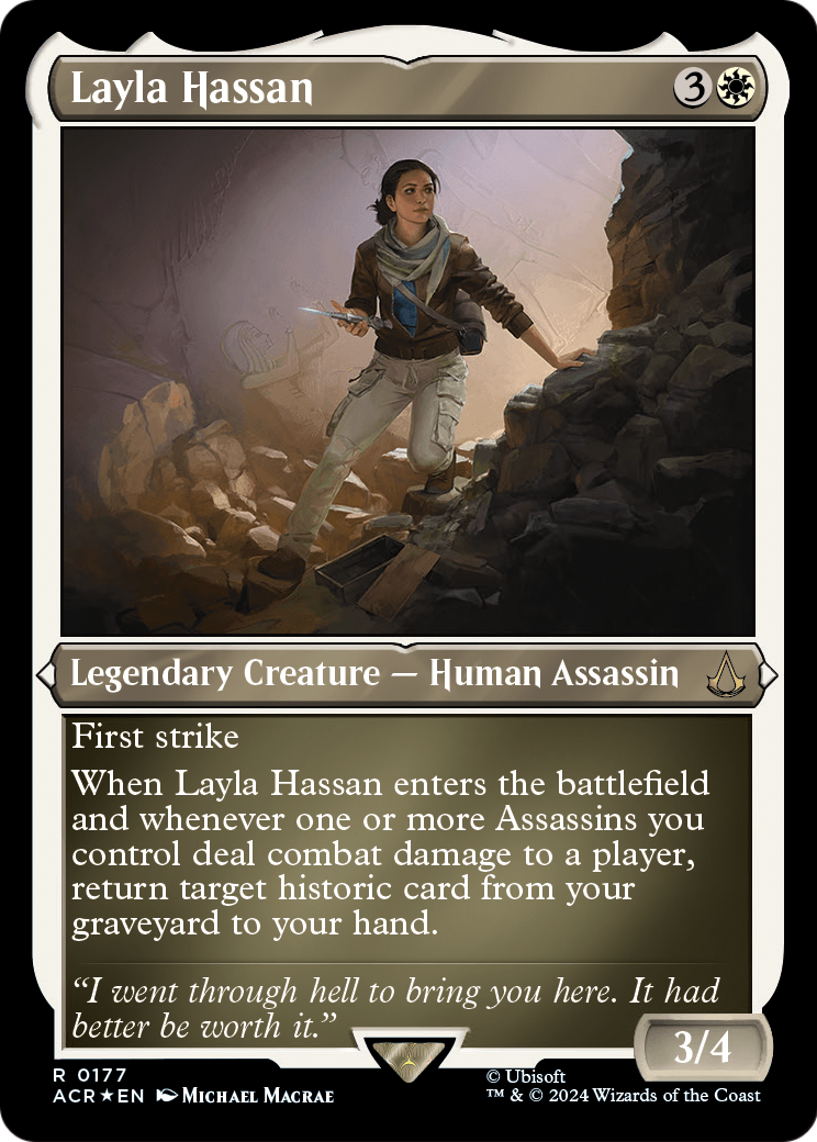 Layla Hassan (Foil Etched) (ACR-177) [Assassin's Creed] Foil